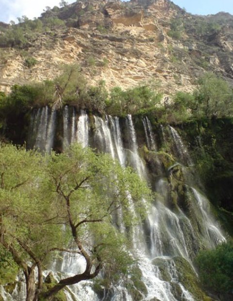 آبشار شوی دزفول در 100کیلومتری دزفول