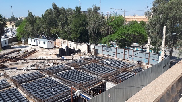 اجرای سقف وافل با مصالح اهواز به مدیریت مهندس حسن آباد