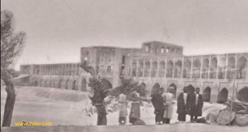 عکس قدیمی پل خواجو